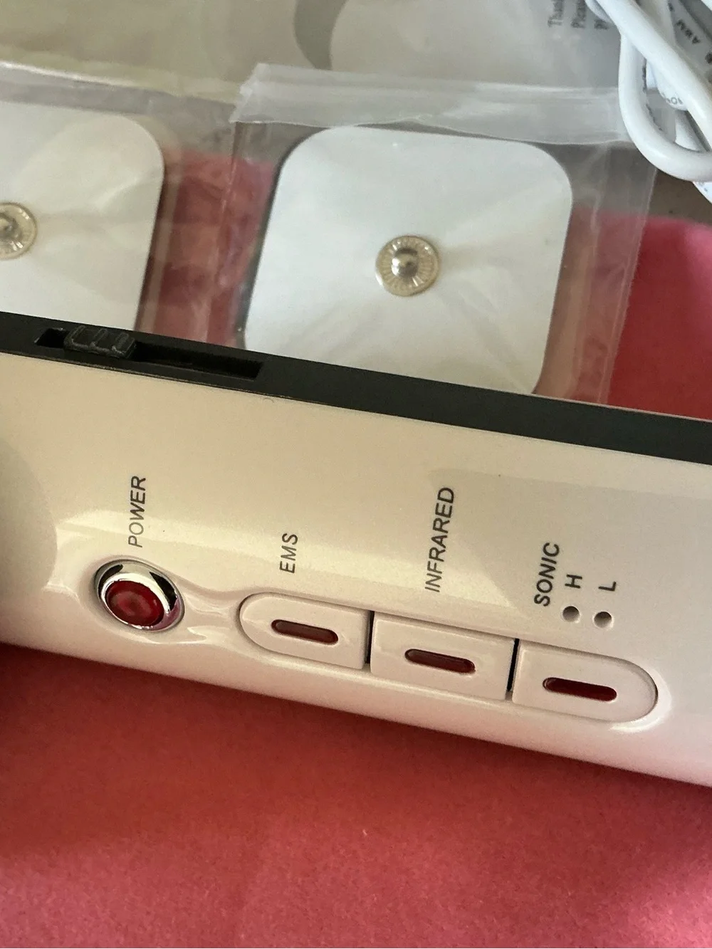 Ultrasonic three-in-one massage beauty device ultrasound/infrared physiotherapy
